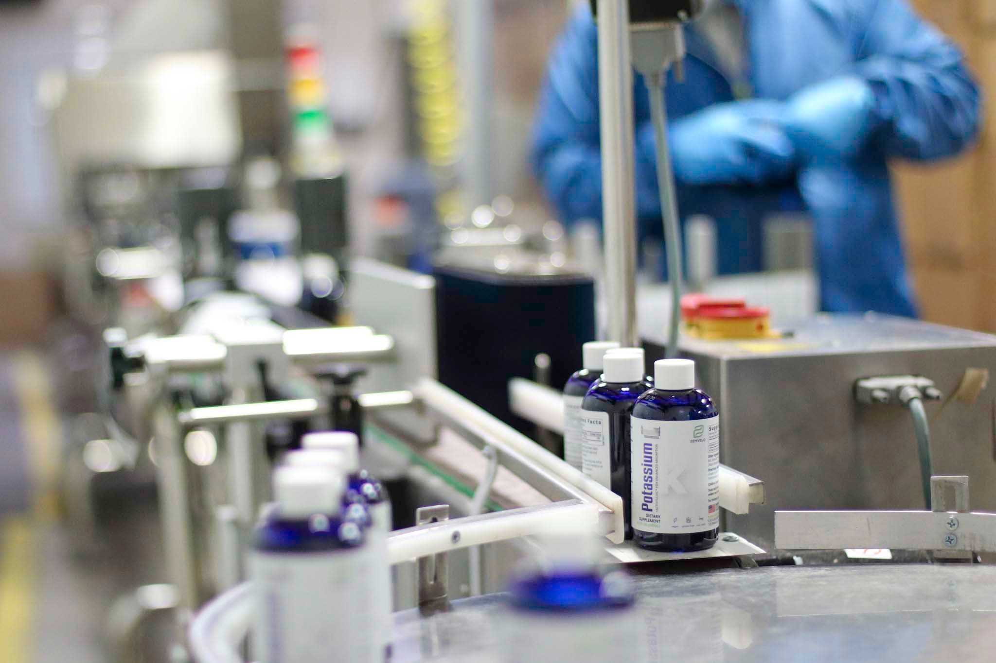White label. Supplement production line